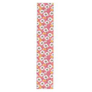 Vibrant floral pattern medium table runner