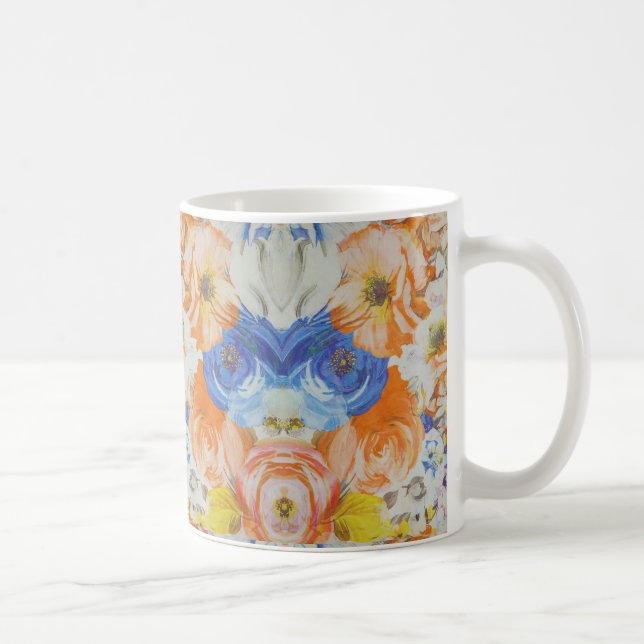 Vibrant Floral Pattern Mug (Right)