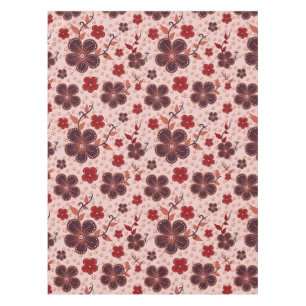 Vibrant Floral Pattern with Colorful Flowers Tablecloth