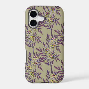 Vibrant Floral Pattern with Yellow Daisies  iPhone 17 Case