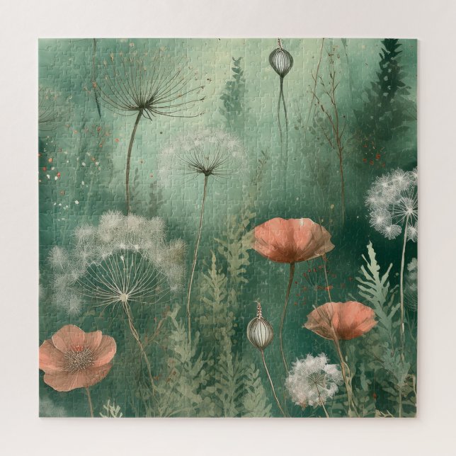 Vibrant Floral Puzzle for Relaxing Fun (Vertical)