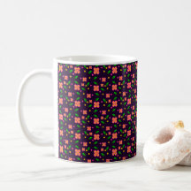 Vibrant Floral Seamless Pattern on deep purple