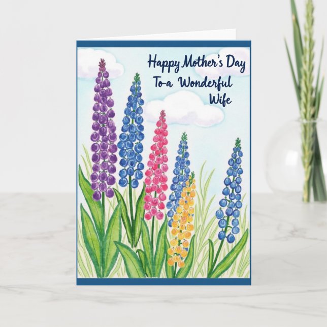 Vibrant Floral Spire Mother Card (Front)