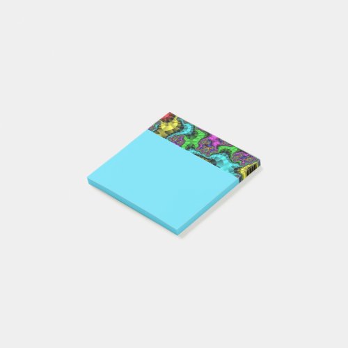 Vibrant Floral Sprinkles Post_it Notes
