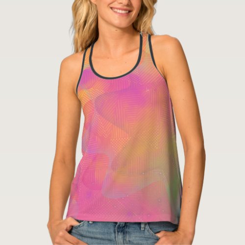 Vibrant floral tank top