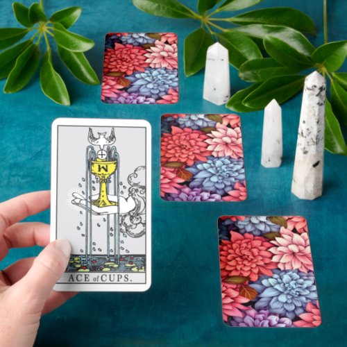 Vibrant Floral Tarot Cards