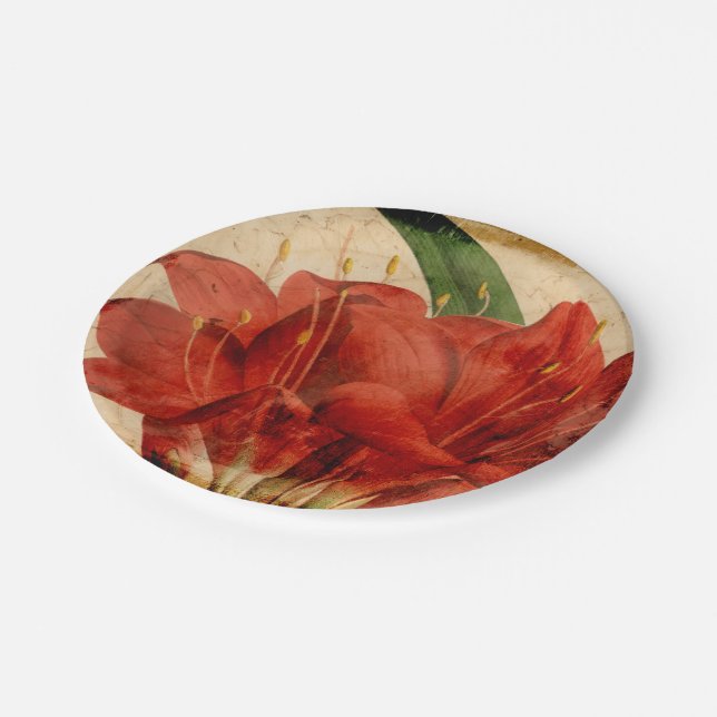 Vibrant Floral VIII Paper Plates (Angled)