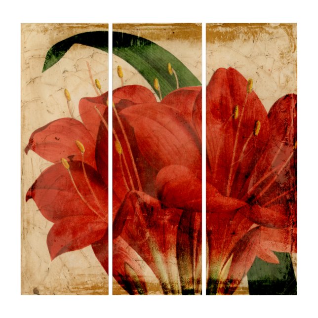 Vibrant Floral VIII Triptych (Front)
