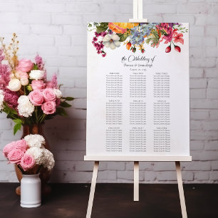 Vibrant Floral Watercolor Foam Board