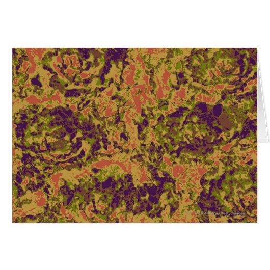Vibrant flower camouflage pattern cards (Front Horizontal)