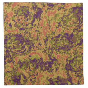 Vibrant flower camouflage pattern cloth napkin