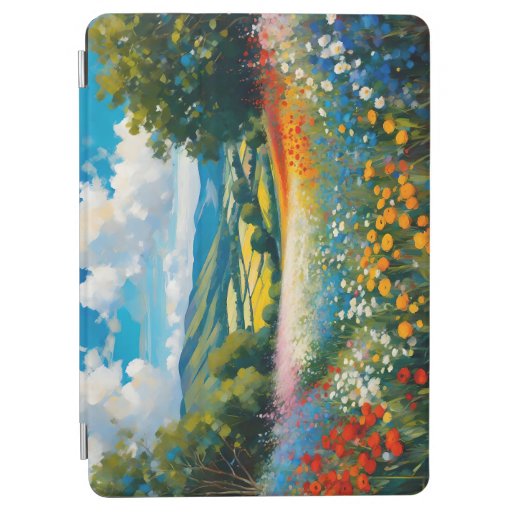 Vibrant Flower Field and Rolling Meadows iPad Air Cover
