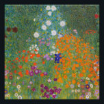 Vibrant Flower Garden - Gustav Klimt Gloss Poster<br><div class="desc">Bring timeless beauty and vibrant color to your space with this Gustav Klimt Flower Garden Poster. Inspired by Klimt’s iconic Art Nouveau style, this masterpiece captures a lush, blooming garden filled with vivid flowers and intricate patterns. The rich, textured brushwork and harmonious composition make this vintage landscape art print a...</div>