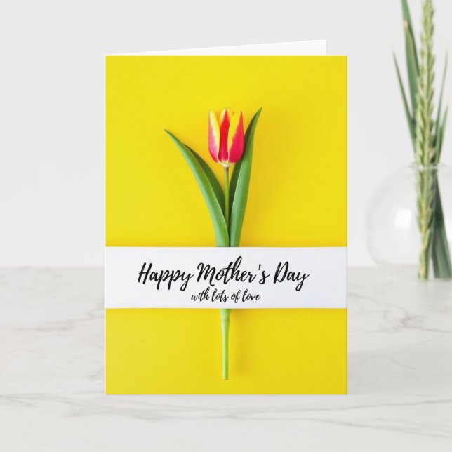 Vibrant Flower Mothers Card (Front)