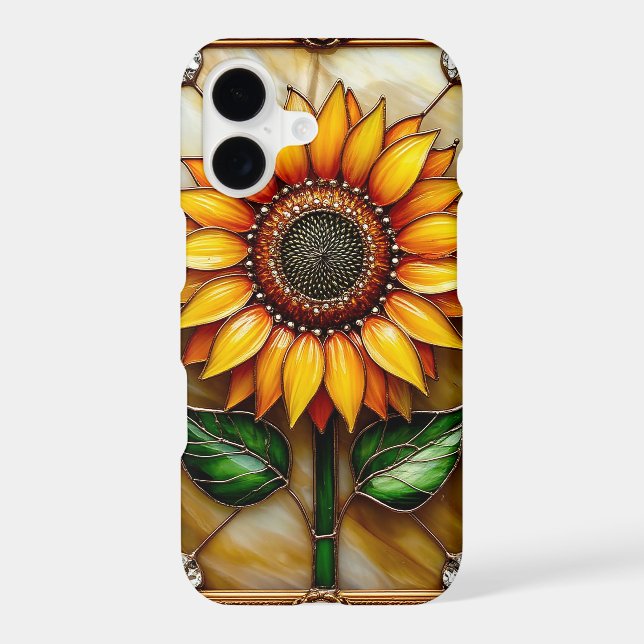 Vibrant Flower Ornately Framed Iphone Case (Back)