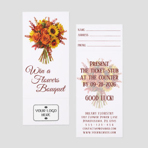 Vibrant Flowers Bouquet 19 - Fan Fun Voucher Raffle Tickets