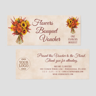 Vibrant Flowers Bouquet 19 - Fan Fun Voucher Raffle Tickets