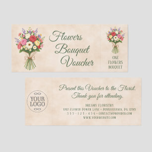 Vibrant Flowers Bouquet 9 - Fan Fun Voucher Raffle Tickets