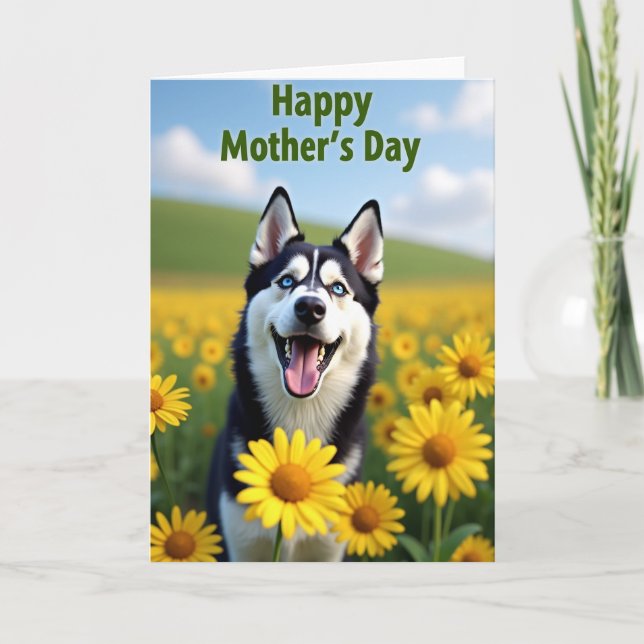 Vibrant Flowers Mothers Day Card (Front)
