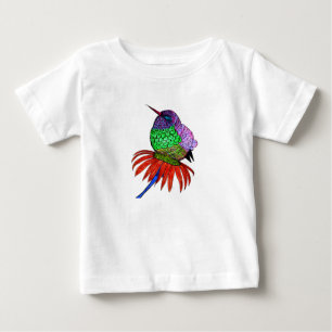 Vibrant Fluffy Baby Hummingbird Baby T-Shirt