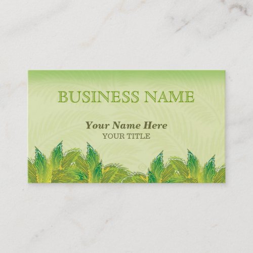 vibrant foliage ~ bc business card
