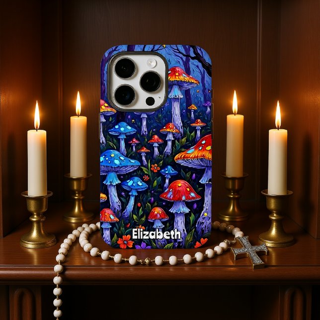 Vibrant Forest of Fungi Case-Mate iPhone Case (Creator Uploaded)