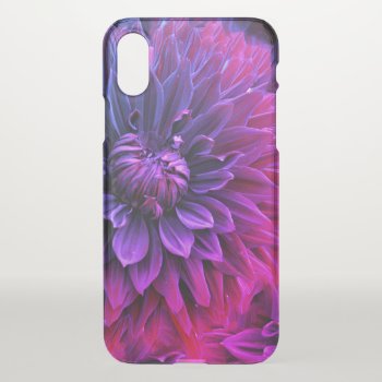 Vibrant Fractal Blossom Art  Iphone X Case by LouiseBDesigns at Zazzle