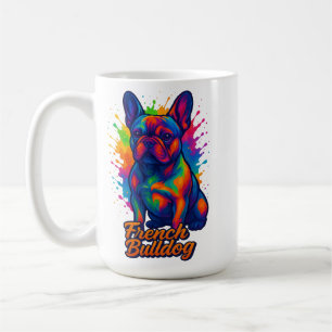 Vibrant French Bulldog Pop Art Illustration Coffee Mug