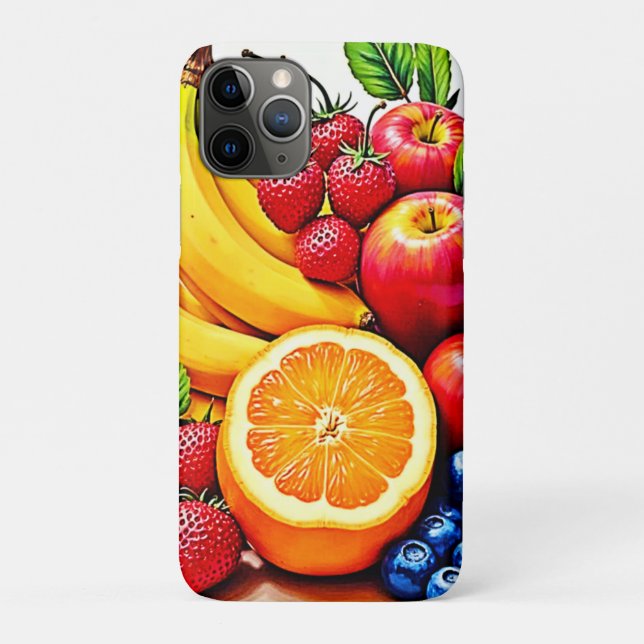 Vibrant Fresh Fruit Delight Design Case-Mate iPhone Case (Back)