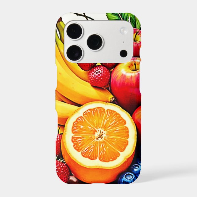Vibrant Fresh Fruit Delight Design Iphone Case (Back)
