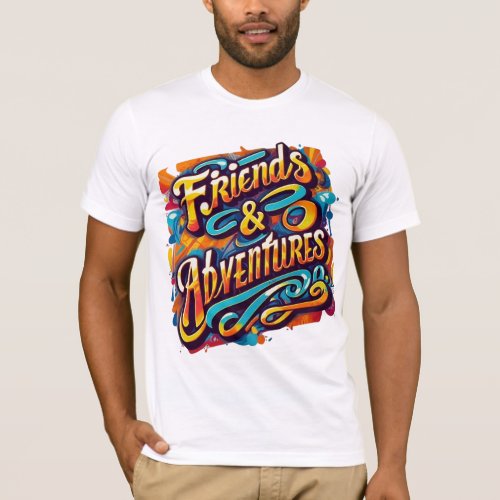 Vibrant Friends  Adventures Tee