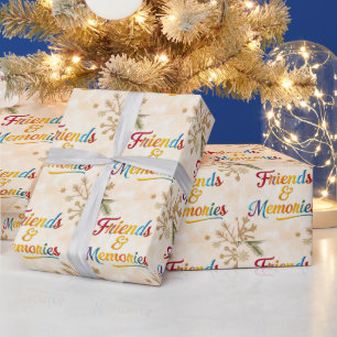 "Vibrant Friendship Vibes" Wrapping Paper