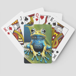 Vibrant Frog Poker Cards