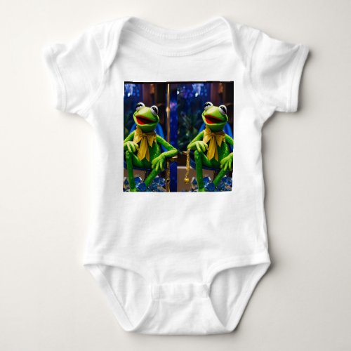 Vibrant Frog Print Baby Fine Jersey T_Shirt  Baby Bodysuit
