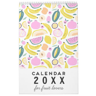 Vibrant Fruit Art 2025 Wall Calendar