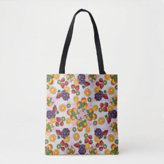 Vibrant Fruit Fusion Tote Bag