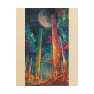 vibrant future wood wall art