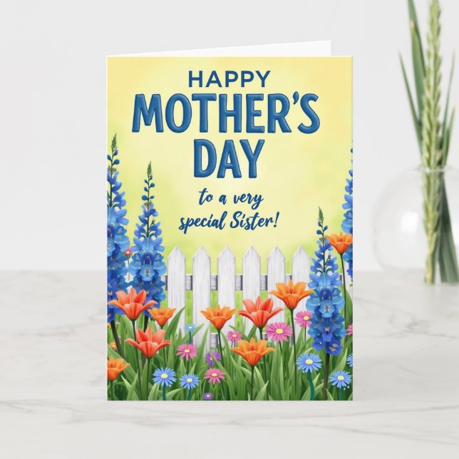 Vibrant Garden Mothers Day Card (Front)