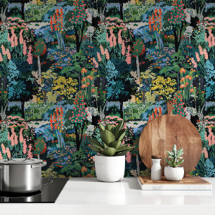 Vibrant Garden Oasis Wallpaper