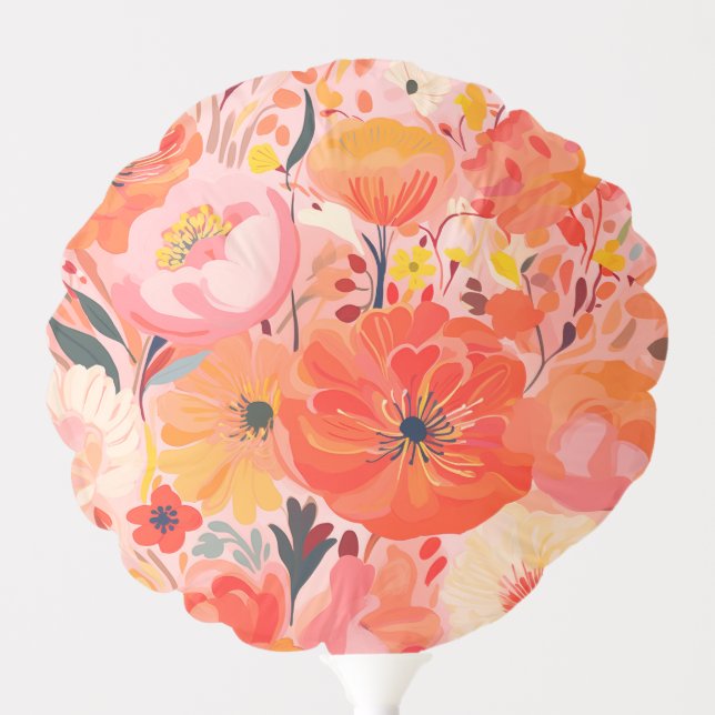 Vibrant Garden Party Balloon (Front)