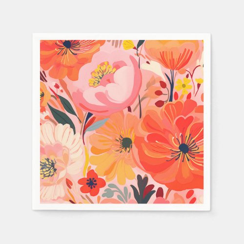 Vibrant Garden Party Napkins