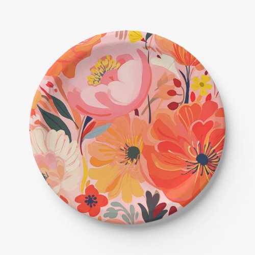 Vibrant Garden Party Paper Plates