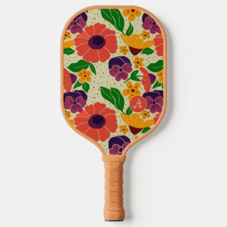 Vibrant Garden Pickleball Paddle