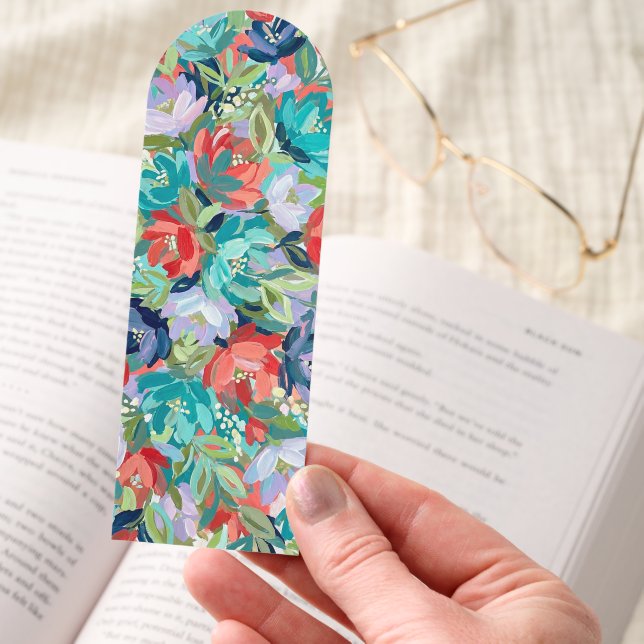 Vibrant Garden Symphony Bookmarks (Hand)