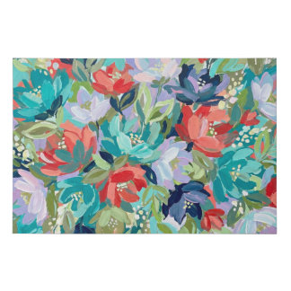 Vibrant Garden Symphony Faux Canvas Print