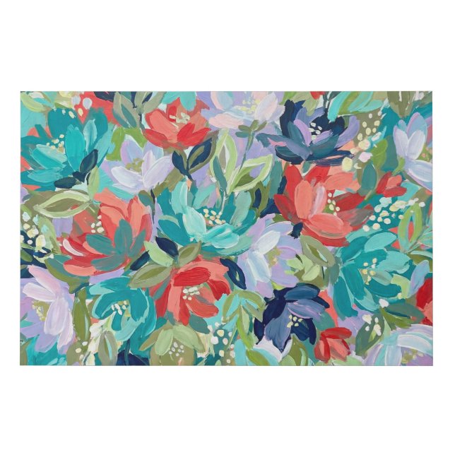 Vibrant Garden Symphony Faux Canvas Print (Front)