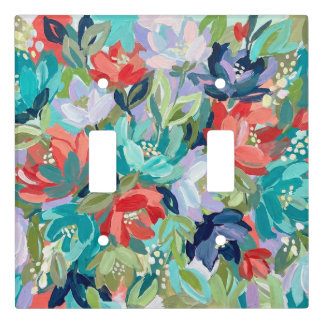 Vibrant Garden Symphony Light Switch Cover