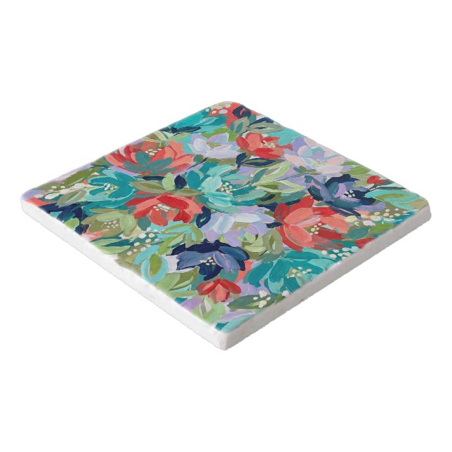 Vibrant Garden Symphony Trivet (Corner)
