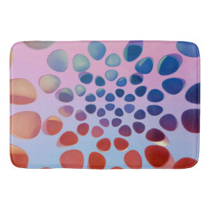 Vibrant Geometric Bath Mat - Bold & Artistic 