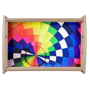 Vibrant Geometric Circles Serving Tray